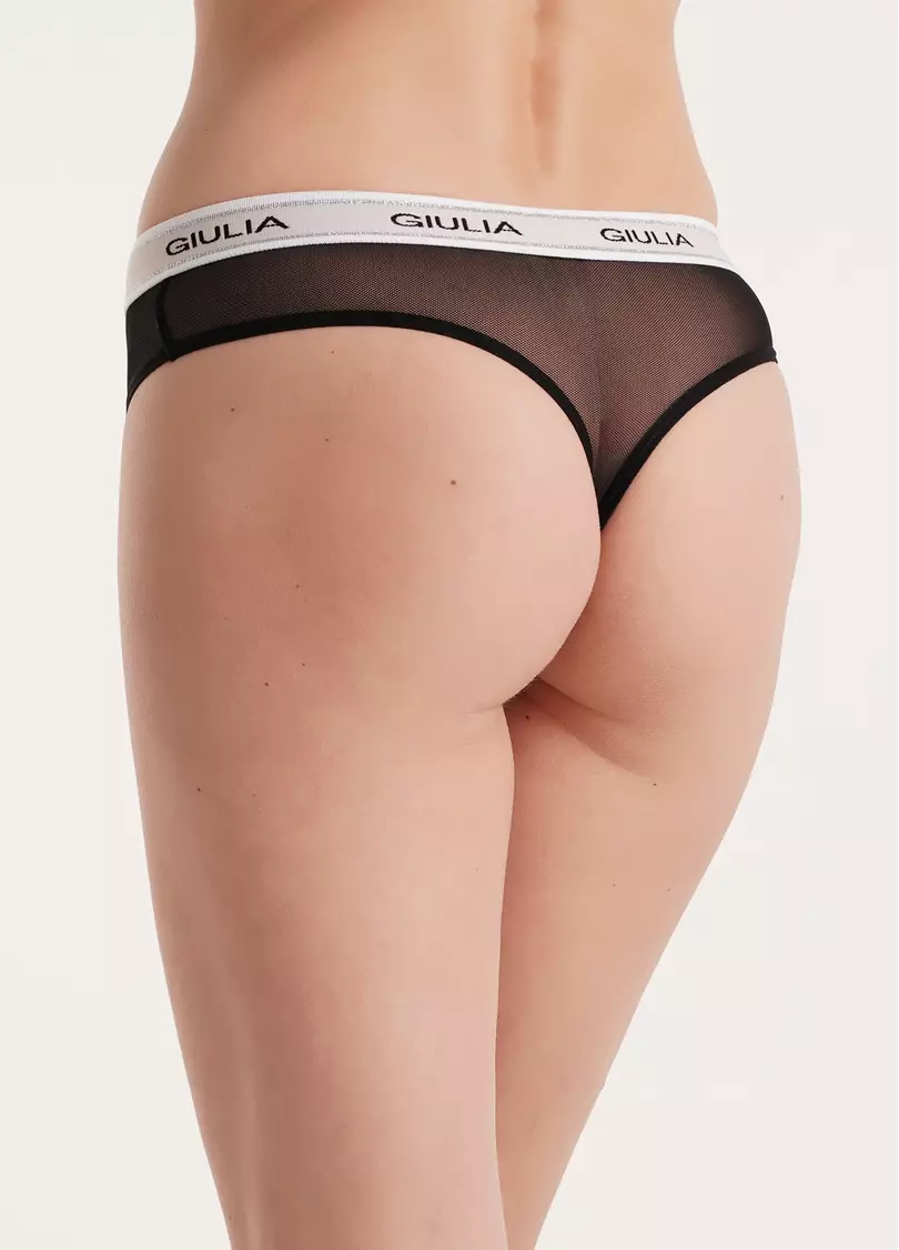 Трусики стринги из сетки STRING BRIEFS NET 2101/40 black (черный)