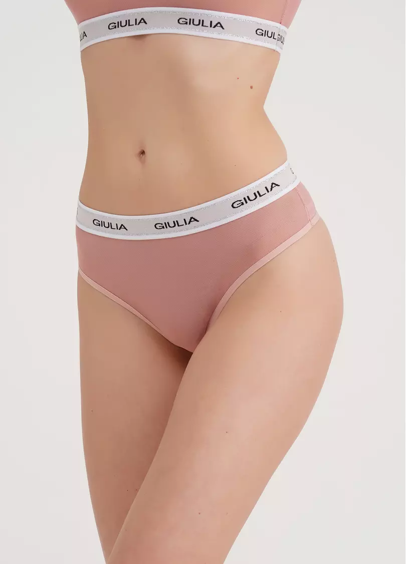 Трусики стринги из сетки STRING BRIEFS NET 2101/40 powder (розовый)