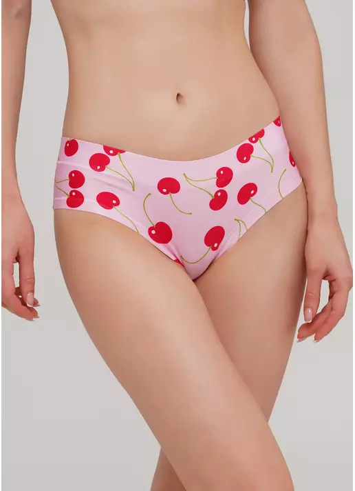 Яркие трусики слипы с оригинальным принтом Summer print 2301/20 (розовый)
