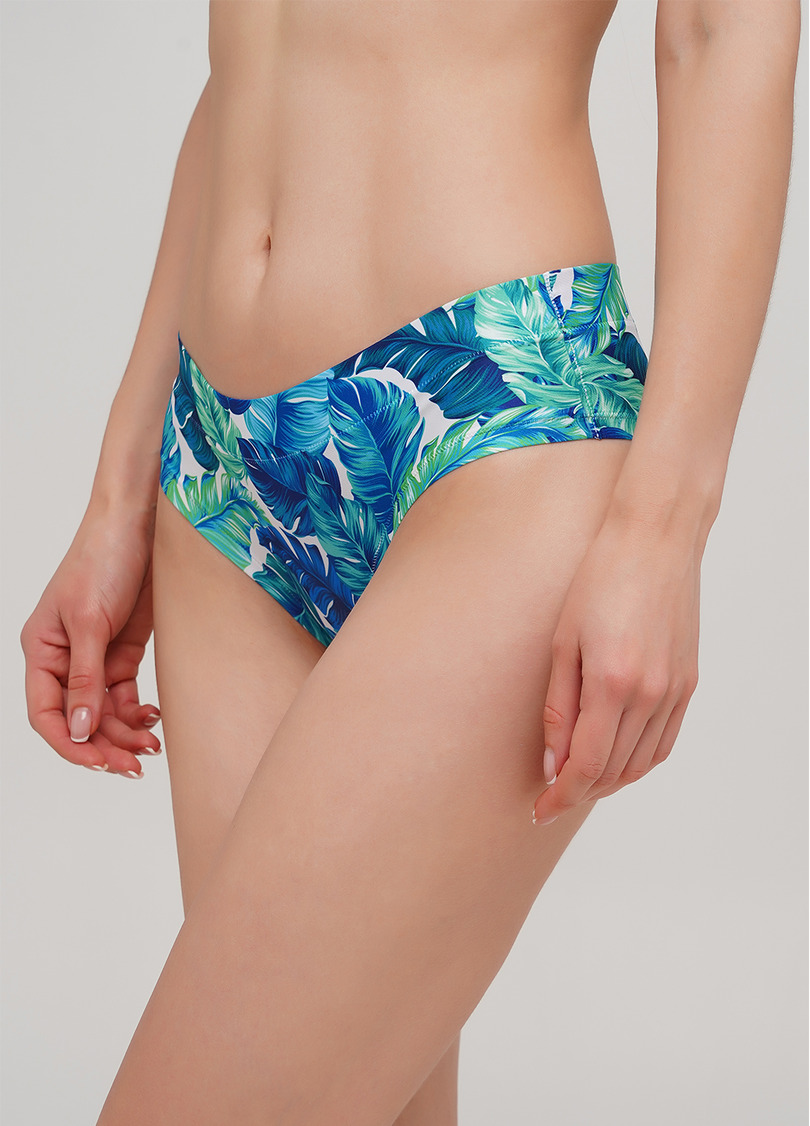 Яркие трусики слипы с оригинальным принтом Summer print 2301/20 (зеленый)