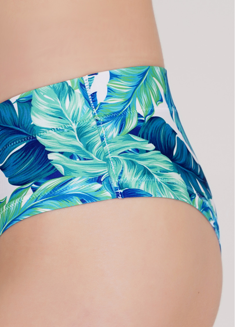 Яркие трусики слипы с оригинальным принтом Summer print 2301/20 (зеленый)