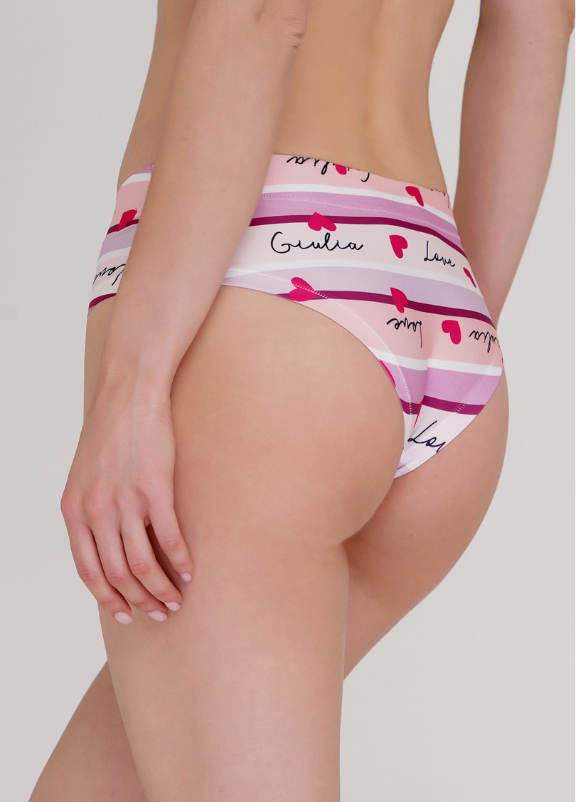 Яркие трусики слипы с оригинальным принтом Summer print 2301/20 (нежно-розовый)