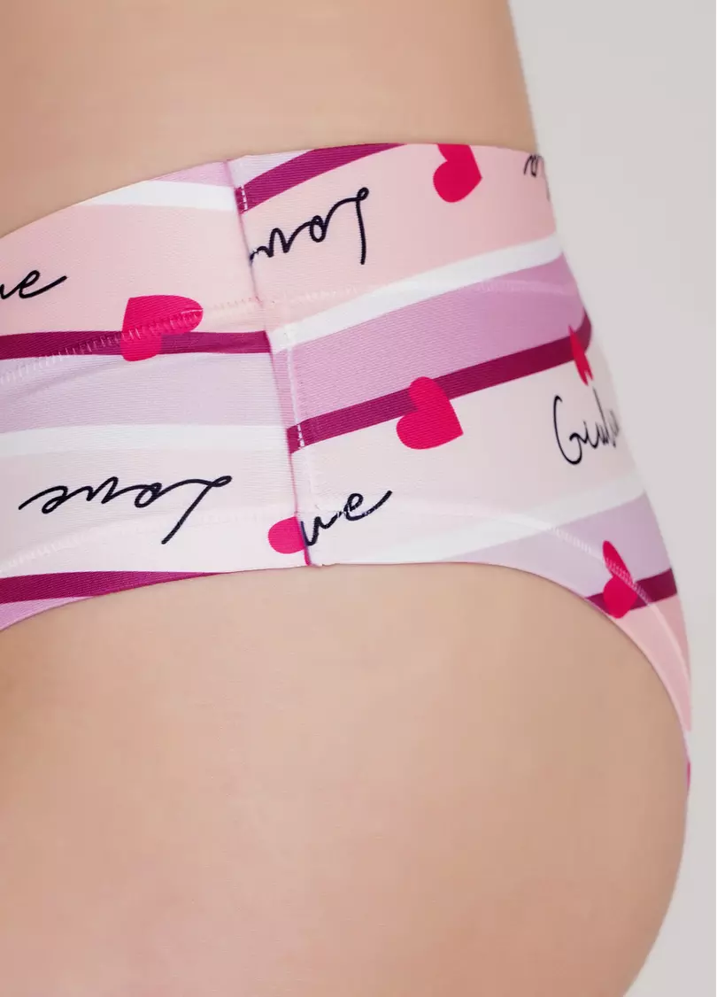 Яркие трусики слипы с оригинальным принтом Summer print 2301/20 (нежно-розовый)