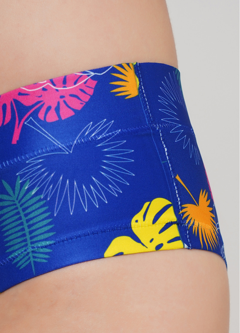 Яркие трусики слипы с оригинальным принтом Summer print 2301/20 (синий)