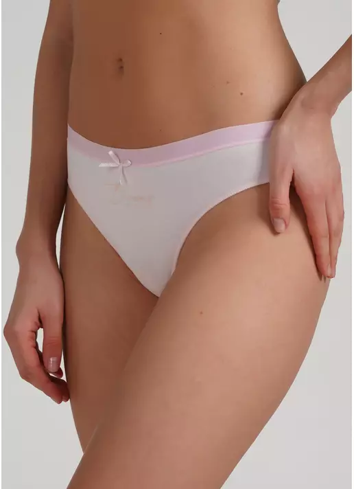 Трусики танга из хлопка Sweet cotton 2102/60 pink (розовый)