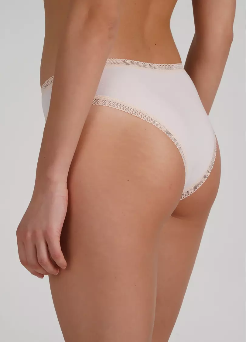 Хлопковые бразилиана трусики с принтом Sweet cotton 2212/06 pink (розовый)