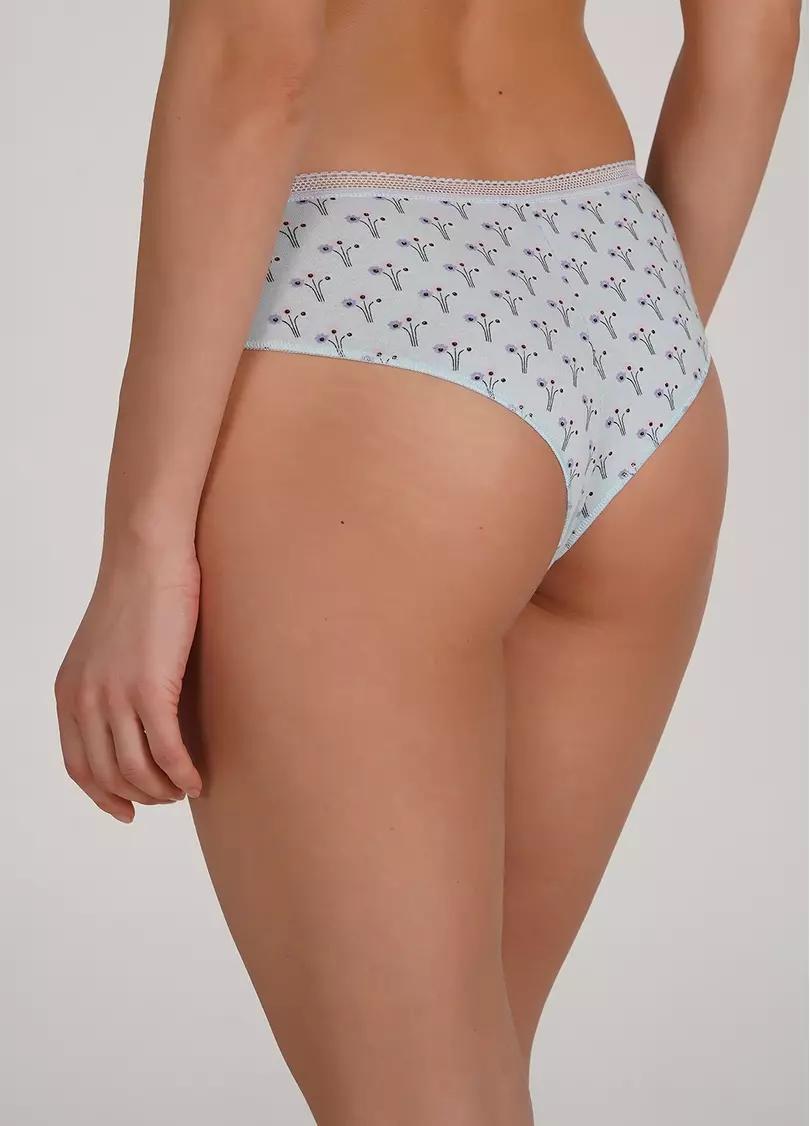 Широкі бразиліана бавовняні Sweet cotton 2216/60 mint flow (блакитний)