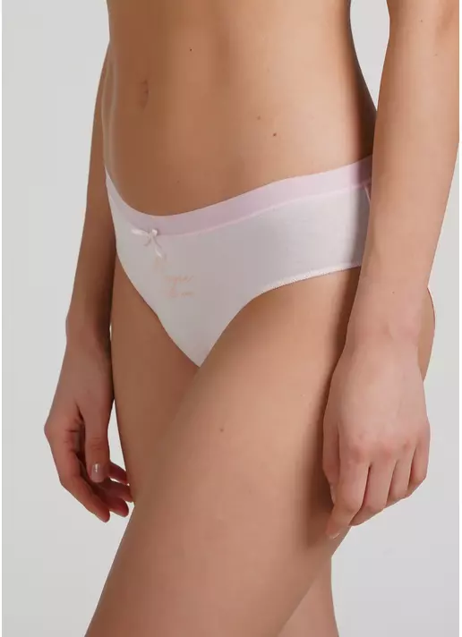 Классические трусики слипы с принтом Sweet cotton 2301/60 pink (розовый)