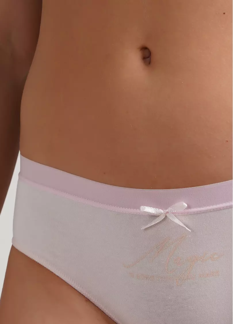 Классические трусики слипы с принтом Sweet cotton 2301/60 pink (розовый)