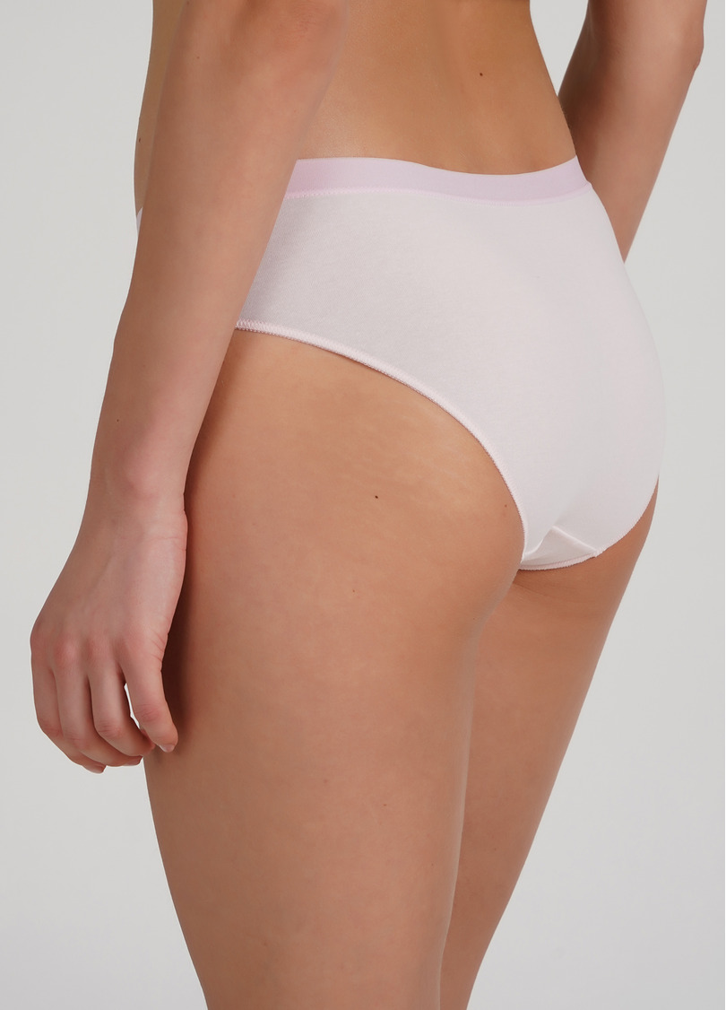 Класичні трусики сліпи з принтом Sweet cotton 2301/60 pink (рожевий)