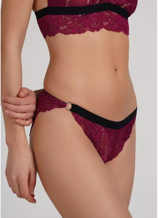 Кружевные трусики слипы Sweet plum 2309/31 plum (фуксия)