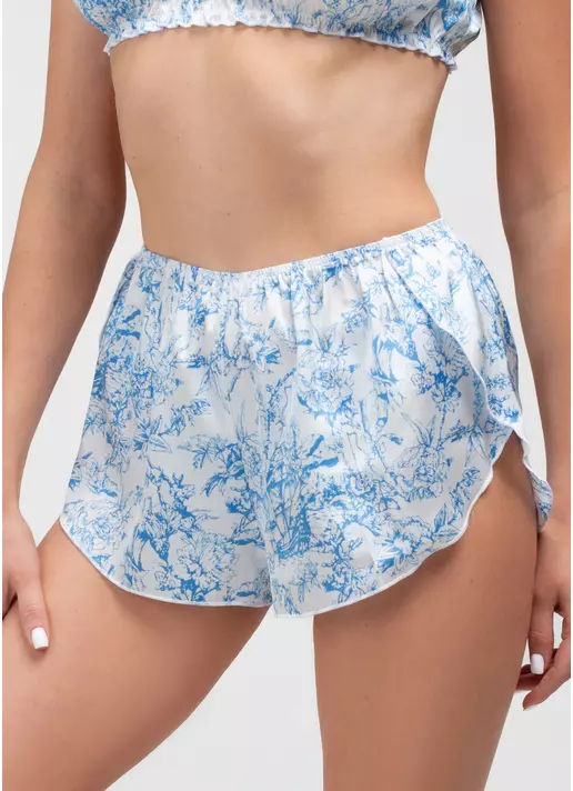 Шелковые трусы-шорты TOILE SILK 2401/100 (голубой)