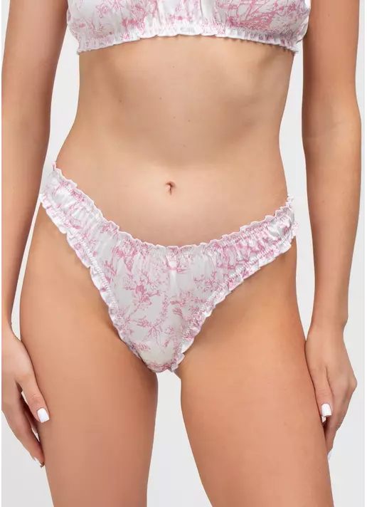 Шовкові трусики бразиліана TOILE SILK 2701/100 (рожевий)