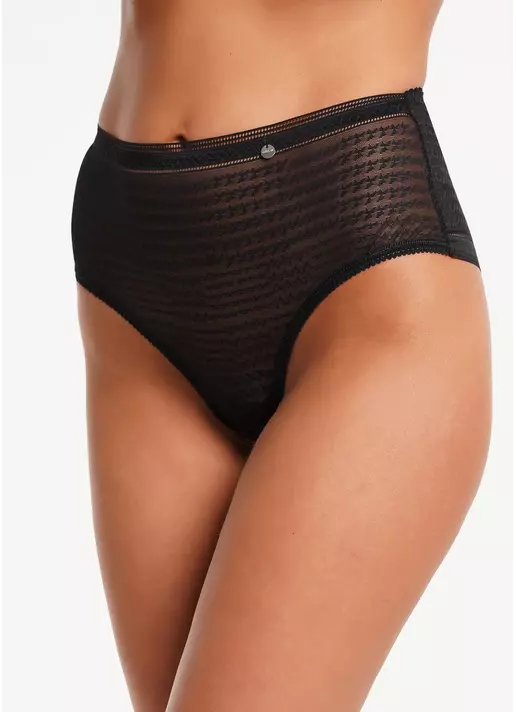 Кружевные трусики кюлоты Teresa 2601/04 black (черный)