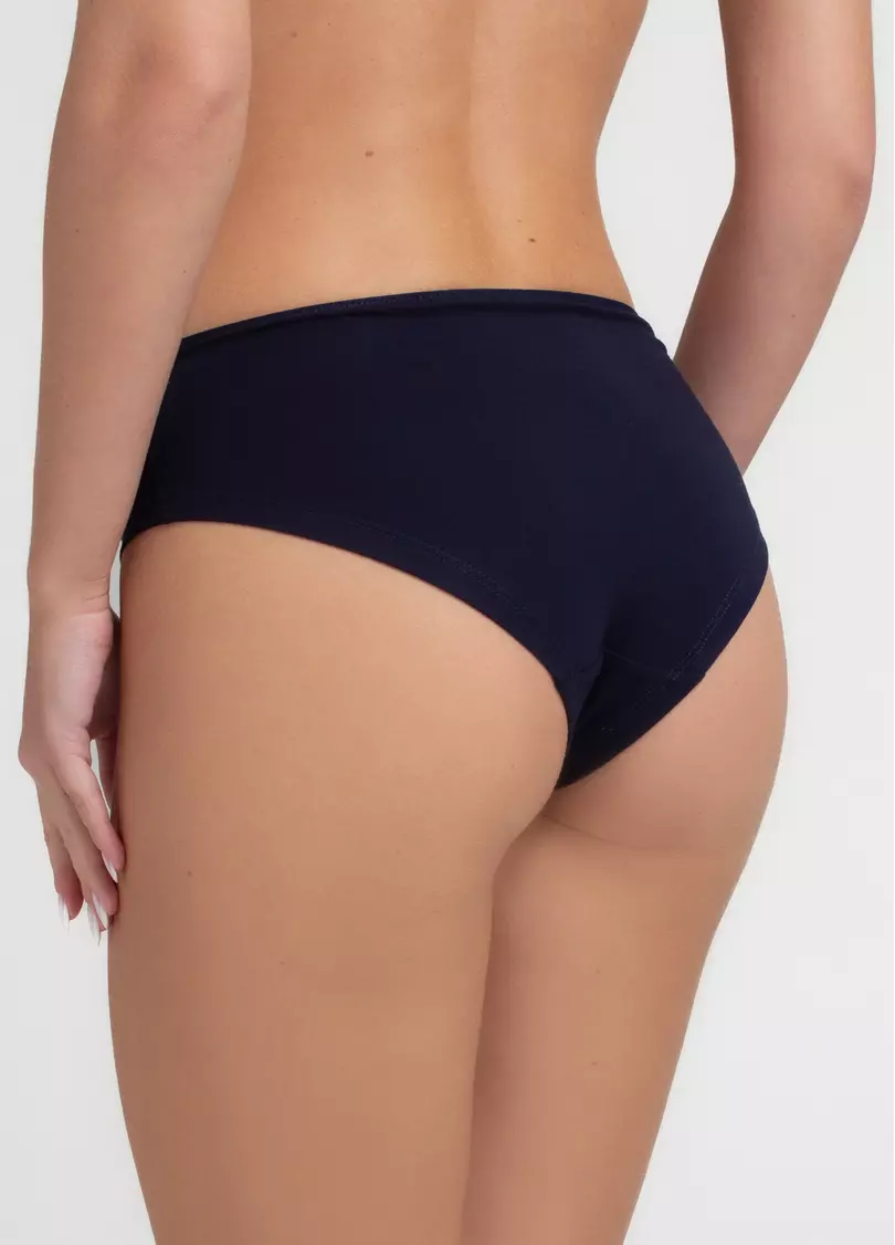 Труси хіпстери з бавовни The Colour Pop 2607/60 dark blue (синій)