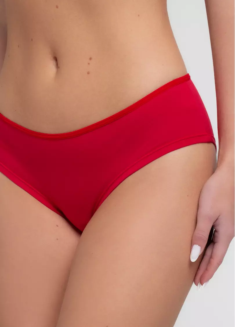 Труси хіпстери з бавовни The Colour Pop 2607/60 red (червоний)