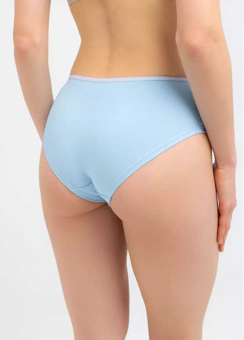 Труси хіпстери з бавовни The Colour Pop 2607/60 sky blue (блакитний)