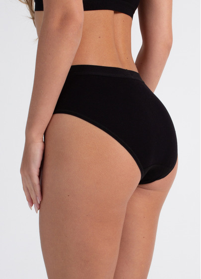 Труси сліпи бавовняні в рубчик URBAN RIB 2319/60 black (чорний) Труси сліпи бавовняні в рубчик URBAN RIB 2319/60 black (чорний)