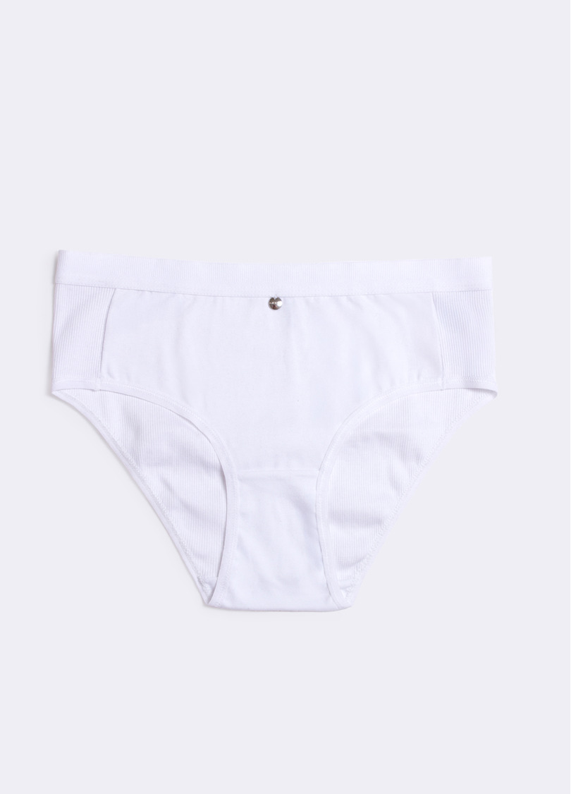 Труси сліпи бавовняні в рубчик URBAN RIB 2319/60 white (білий)