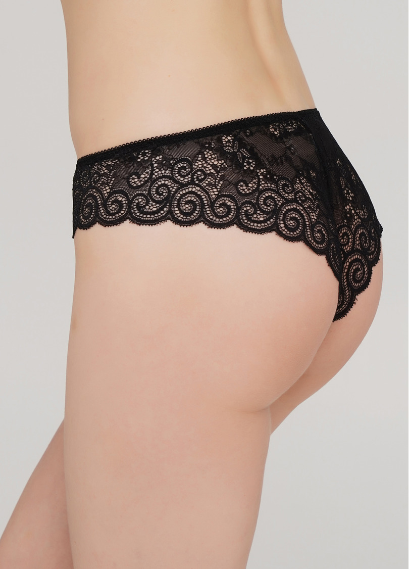 Кружевные трусы бразилиана VALENCIA 2202/31 (черный)