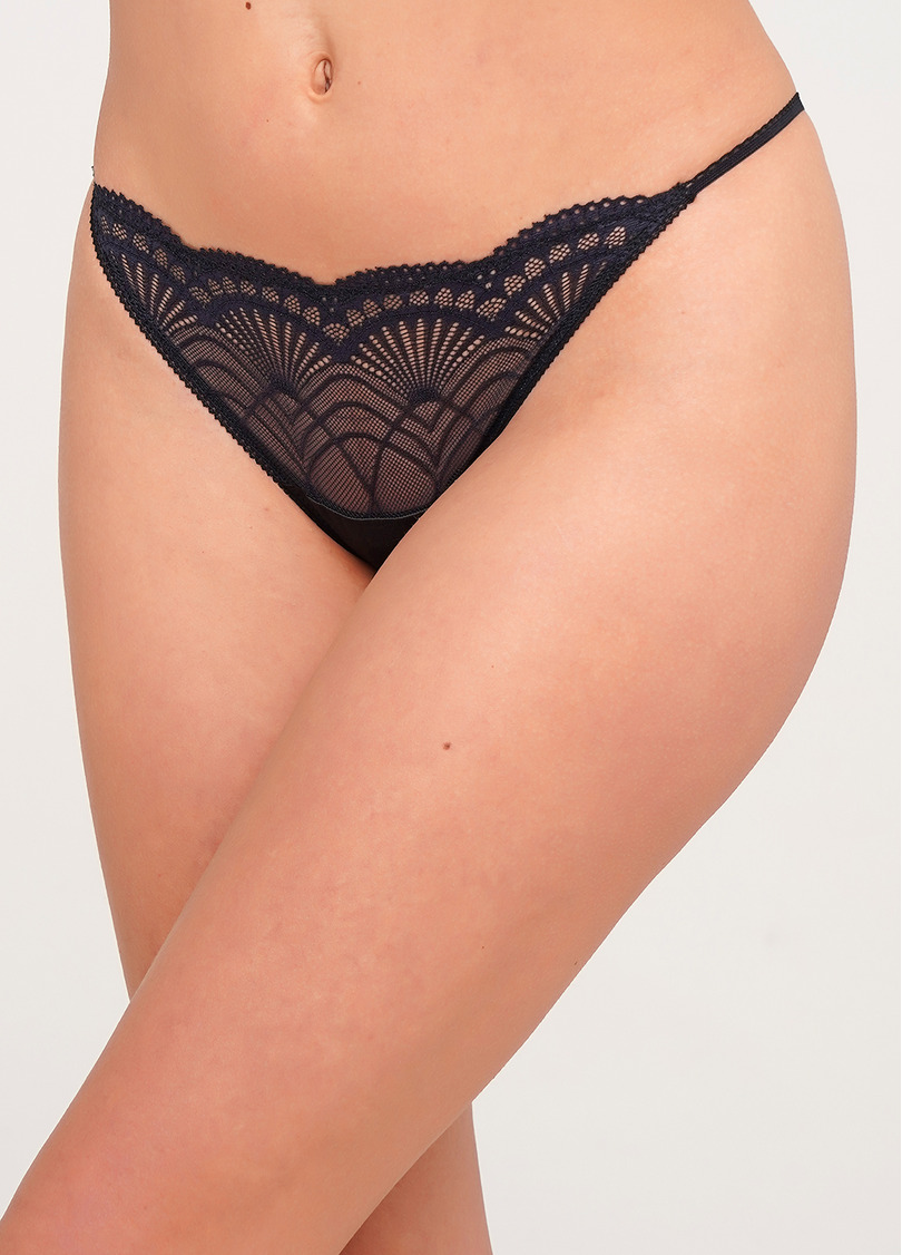 Женские трусы стринги Xmas lace 2108/31 (черный)