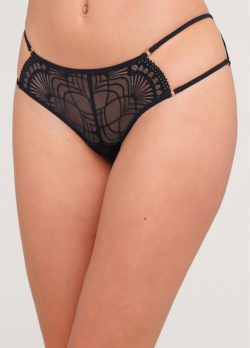 Женские трусы слипы Xmas lace 2215/31 (черный)