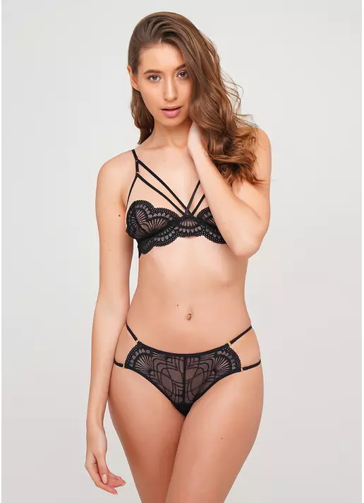 Женские трусы слипы Xmas lace 2215/31 (черный)