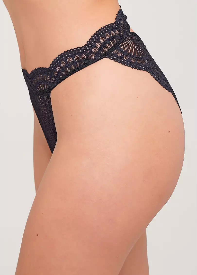 Женские трусы бразилиана Xmas lace 2217/31 (черный)
