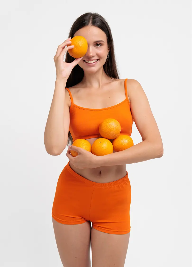 Жіночі боксери CITRUS BLOOM, помаранчеві