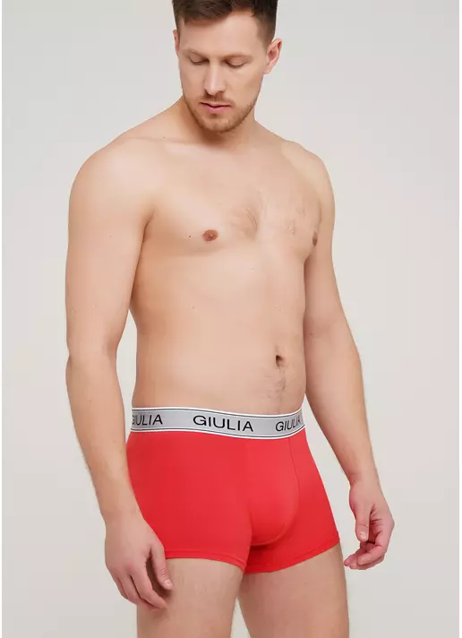 Мужские трусы боксеры хлопок 20401/60 (коралловый)