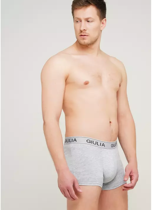 Мужские трусы боксеры хлопок 20401/60 (светло-серый)