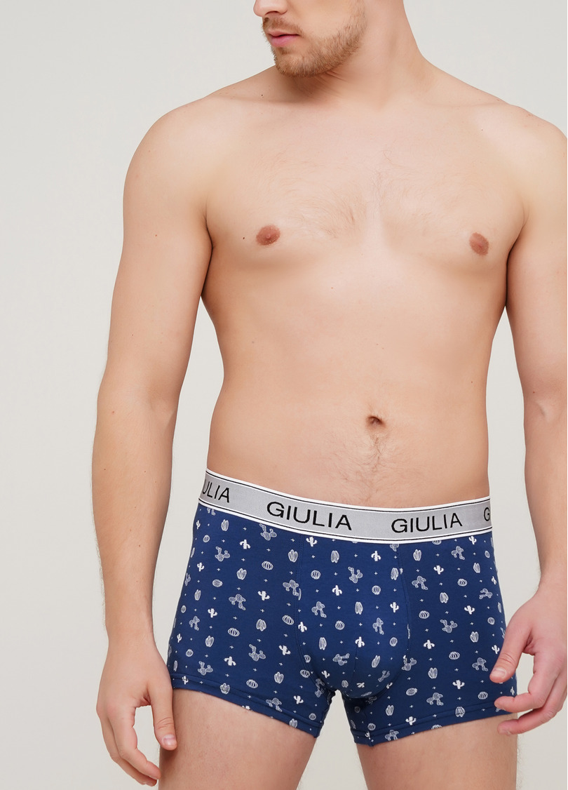 Мужские трусы с принтом PRINT 20401/60 (синий)