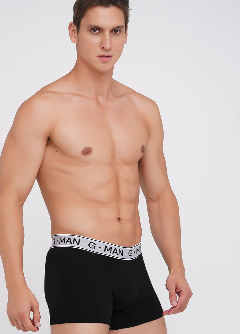 Трусы боксеры из хлопка G-MAN 20401/60 black (черный)