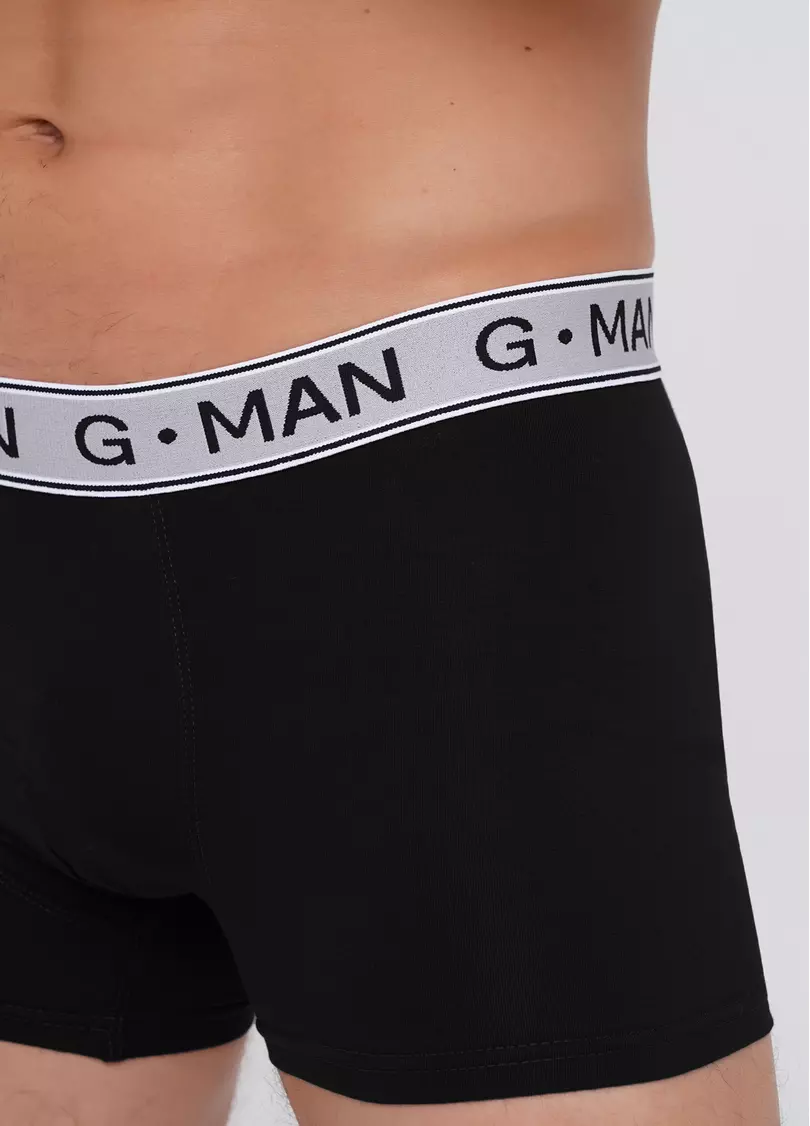 Труси боксери з бавовни G-MAN 20401/60 black (чорний)