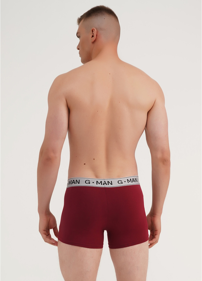 Трусы боксеры из хлопка G-MAN 20401/60 bordo (бордовый)