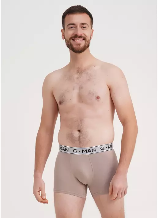 Трусы боксеры из хлопка G-MAN 20401/60 cappuccino (бежевый)
