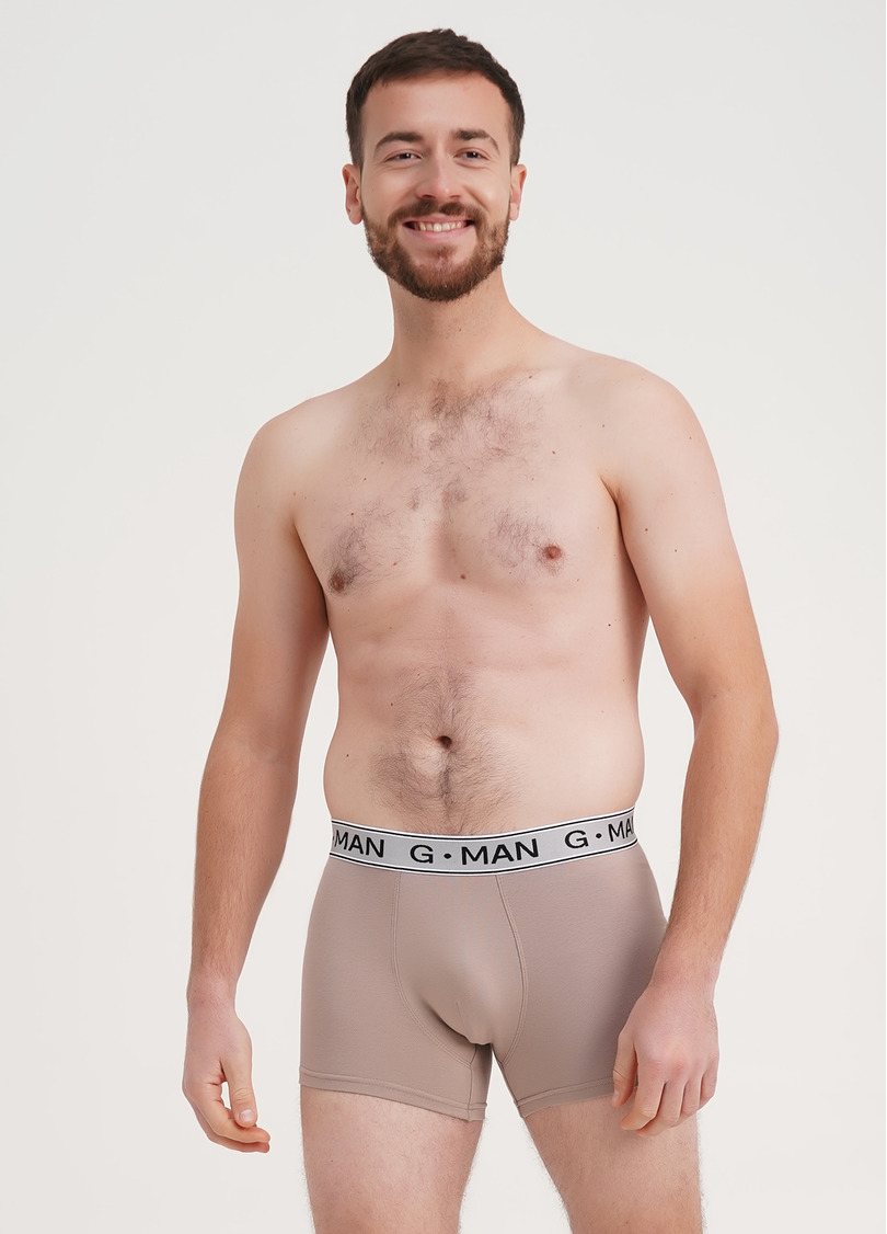 Трусы боксеры из хлопка G-MAN 20401/60 cappuccino (бежевый)