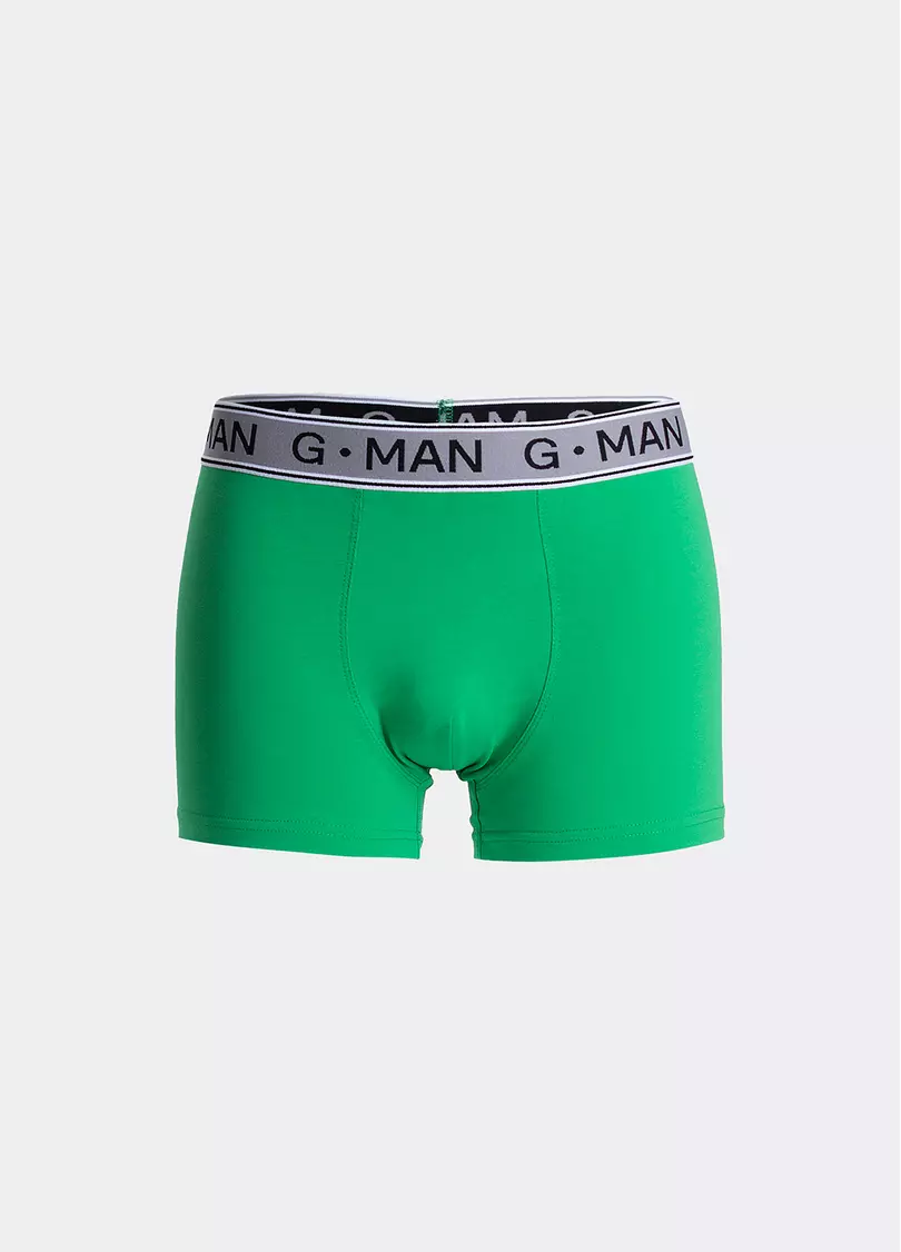 Трусы боксеры из хлопка G-MAN, зеленые