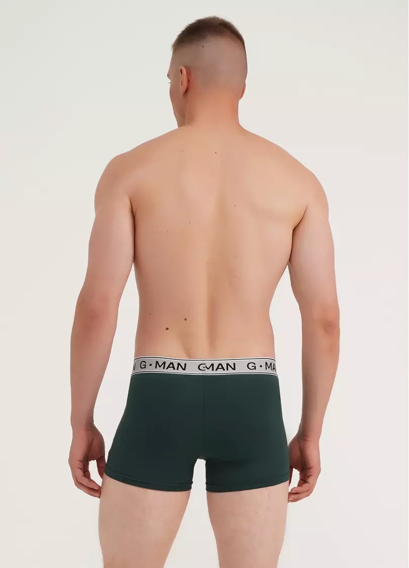 Трусы боксеры из хлопка G-MAN 20401/60 dark green (зеленый)