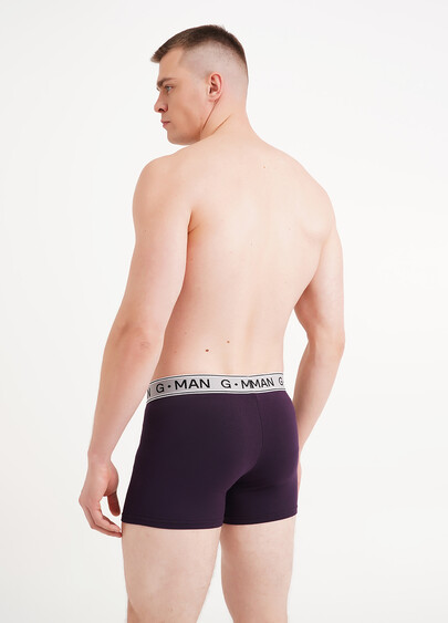 Трусы боксеры из хлопка G-MAN 20401/60 dark purple (фиолетовый)