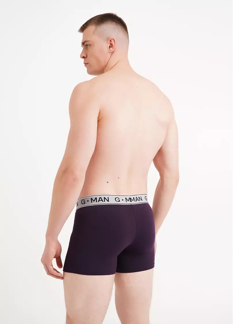 Трусы боксеры из хлопка G-MAN 20401/60 dark purple (фиолетовый)