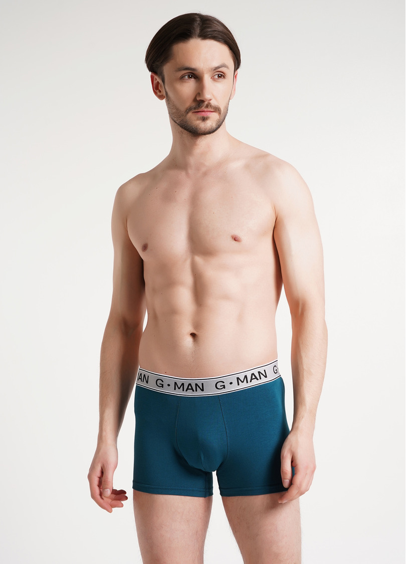 Трусы боксеры из хлопка G-MAN 20401/60 dark turquoise (зеленый)