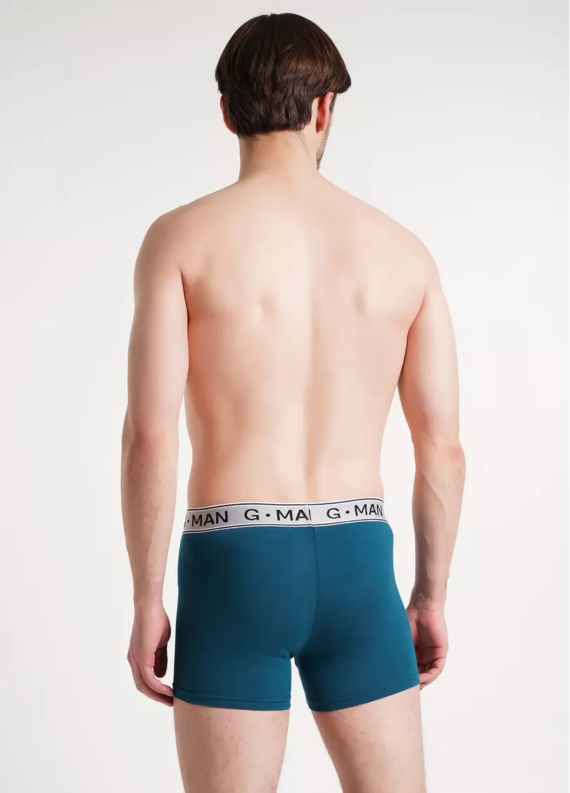 Трусы боксеры из хлопка G-MAN 20401/60 dark turquoise (зеленый)
