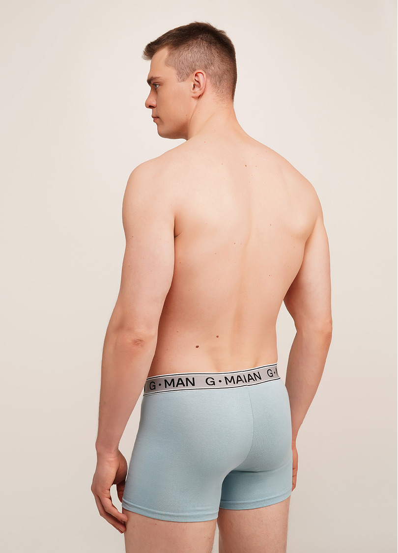 Трусы боксеры из хлопка G-MAN 20401/60 dusty blue (голубой)