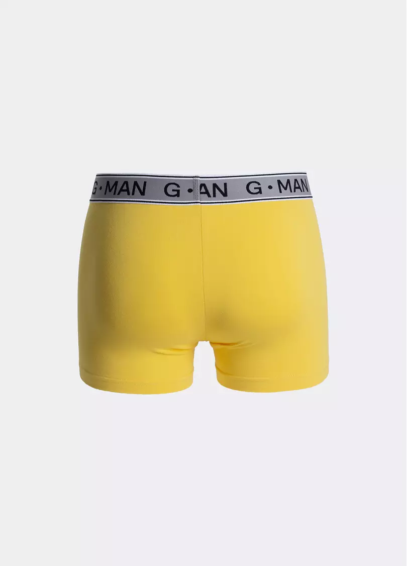 Трусы боксеры из хлопка G-MAN, желтые