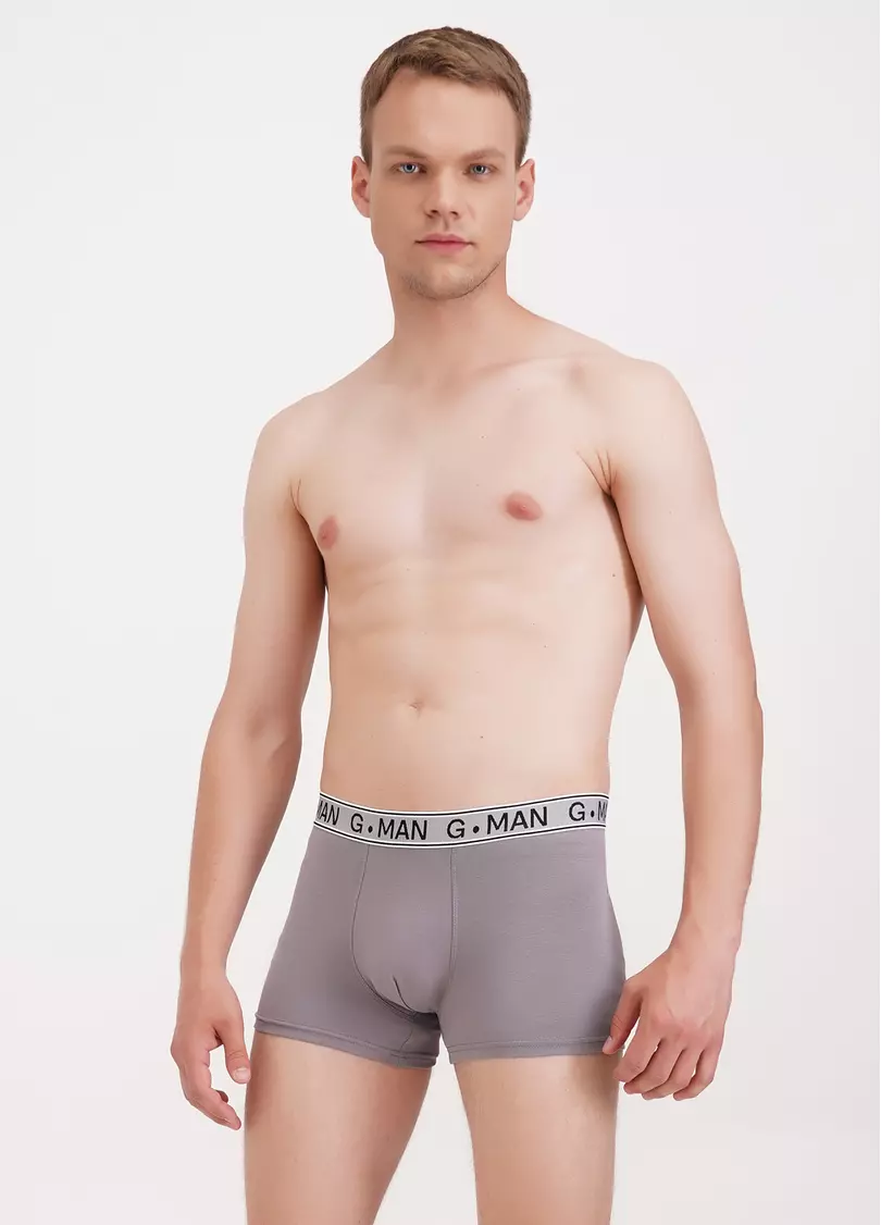 Трусы боксеры из хлопка G-MAN 20401/60 grey (серый)