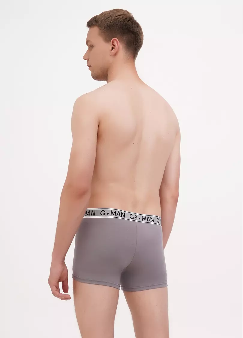 Трусы боксеры из хлопка G-MAN 20401/60 grey (серый)
