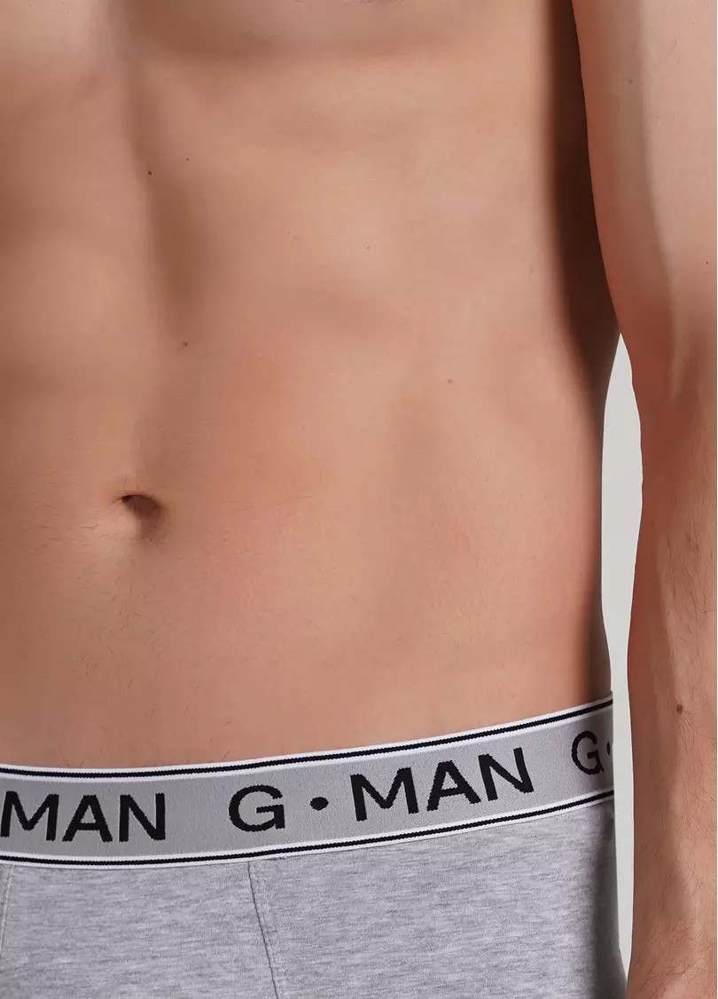 Трусы боксеры из хлопка G-MAN 20401/60 grey melange (серый)