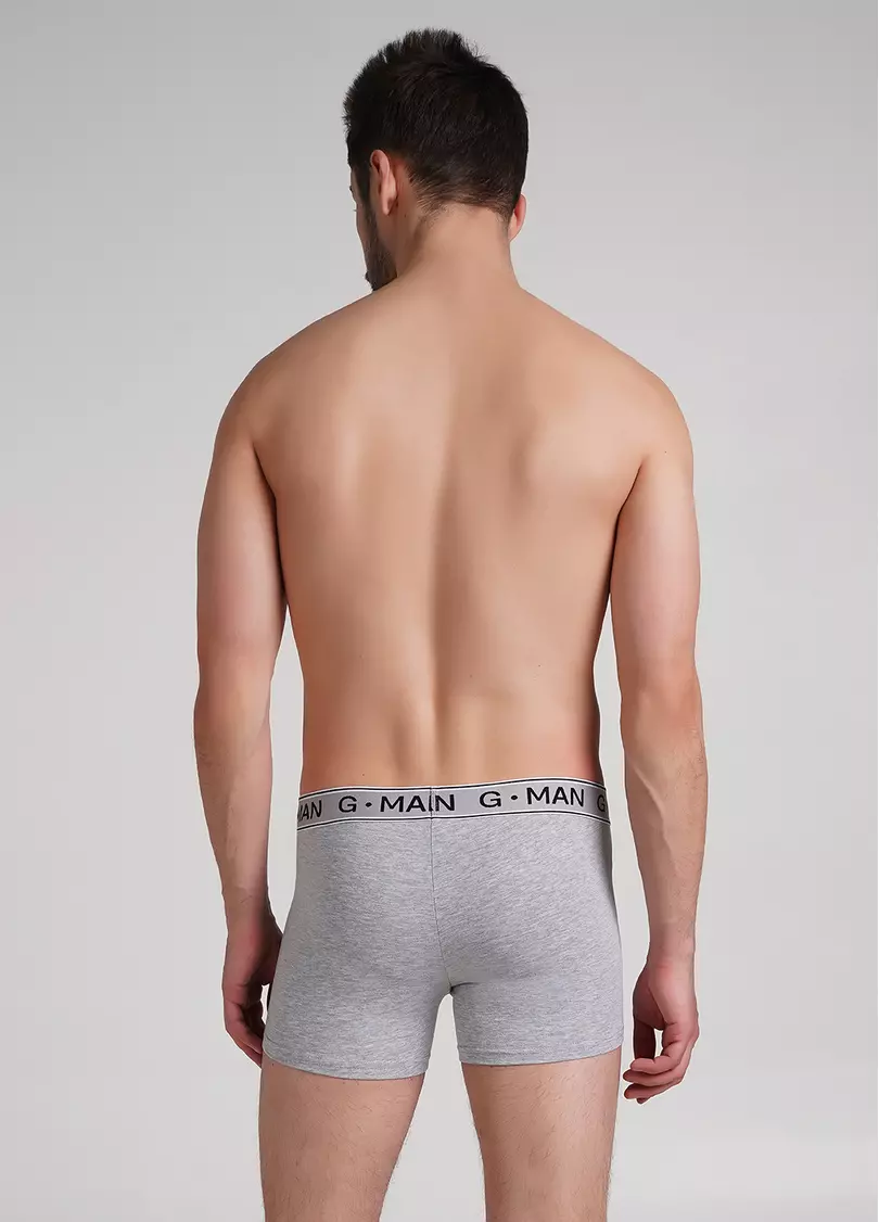 Трусы боксеры из хлопка G-MAN 20401/60 grey melange (серый)