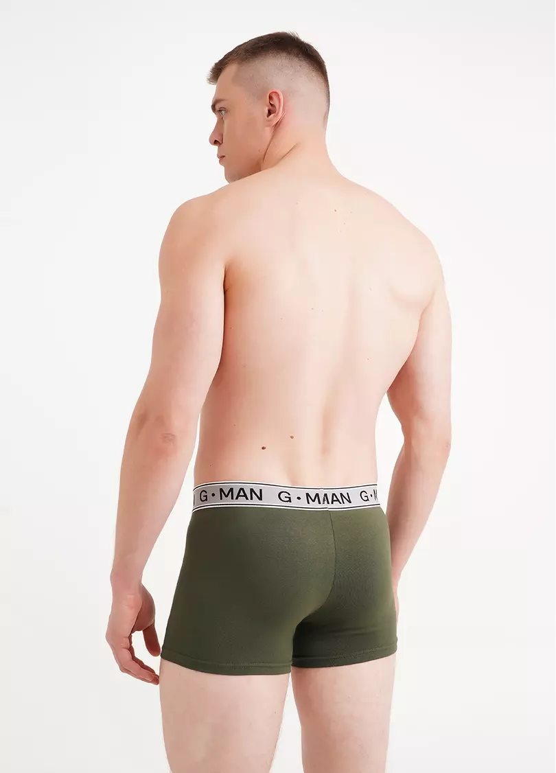 Трусы боксеры из хлопка G-MAN 20401/60 khaki (зеленый)